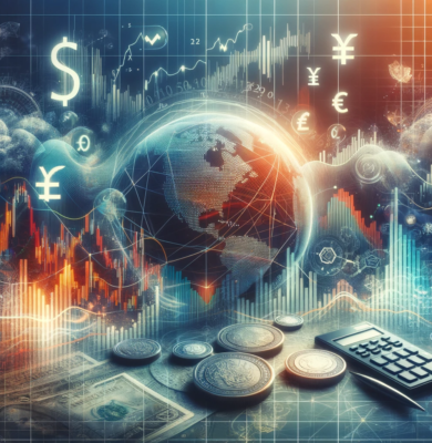 DALL·E 2023-12-24 08.15.12 - An abstract image representing the concept of hedge funds, featuring elements like financial charts, currency symbols, and abstract representations of